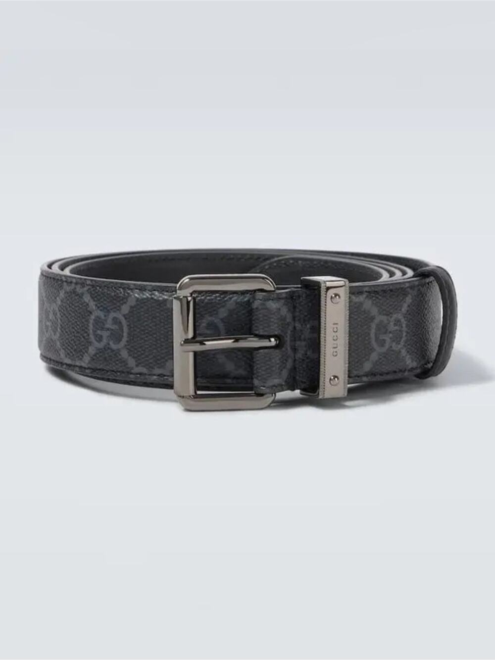 Gucci Men's Black GG Supreme Leather New